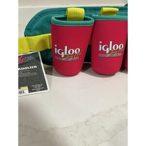 Igloo BEERDOLIER Retro Jade - NEW WITH TAG Beer Belt Fanny Pack Insulated